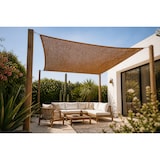 thumbnail of Toldo vela coco natural 3x3 m 60% ocultación para jardín terraza pérgola