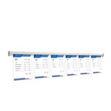 thumbnail of Danieli - Barra Porta Comande per Ristoranti in Alluminio da 150 cm - Barra Ferma Fogli con 2 Nastri di Biadesivo e Viti di Fissaggio