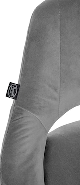 thumbnail of Barhocker Milet Samt dunkelgrau/schwarz