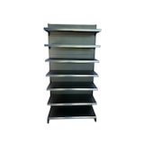 thumbnail of EUROP'METAL Gondole Murale DEPART (Simple Face) Noir  H.206xP.40xL.133cm Base + 6 Tablettes supérieures et porte étiquettes M7PROF400N