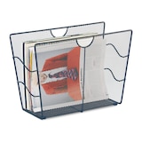 thumbnail of Relaxdays Zeitungsständer, moderner Zeitungshalter, freistehend, Mesh-Optik, HxBxT: 27 x 39,5 x 17 cm, Metall, anthrazit