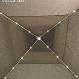 thumbnail of Carpa Plegable con Luces LED 3,3x3,3 m Cenador de Jardín con Control Remoto 4 Paredes Laterales de Malla Altura Ajustable y Bolsa de Transporte