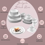 thumbnail of SÄNGER Porzellan Kombiservice Bilgola Black Rim 36 teilig für 6 Personen