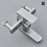 thumbnail of KLARWERK® LANA | Duscharmatur Set mit Regendusche & Handbrause Silber Edelstahl | Design Dusche Mischbatterie| Premium Duschsäule Duschsystem komplett