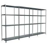 thumbnail of Steck-Grund-/ u 3 Anbauregale, 16 Böden, 1800x4000x350, verz.