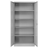 thumbnail of PROREGAL Stahlschrank BEE mit 6 lackierten Fachböden | HxBxT 195x92x42cm | Grau-Grau | Werkstattschrank Werkzeugschrank Aktenschrank Universalschrank