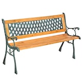 thumbnail of tectake Banc de jardin TAMARA 2 places 128 x 51 x 73 cm - marron - 401423