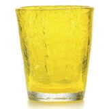 thumbnail of Fade Set 6 bicchieri in vetro giallo effetto crackle Ice