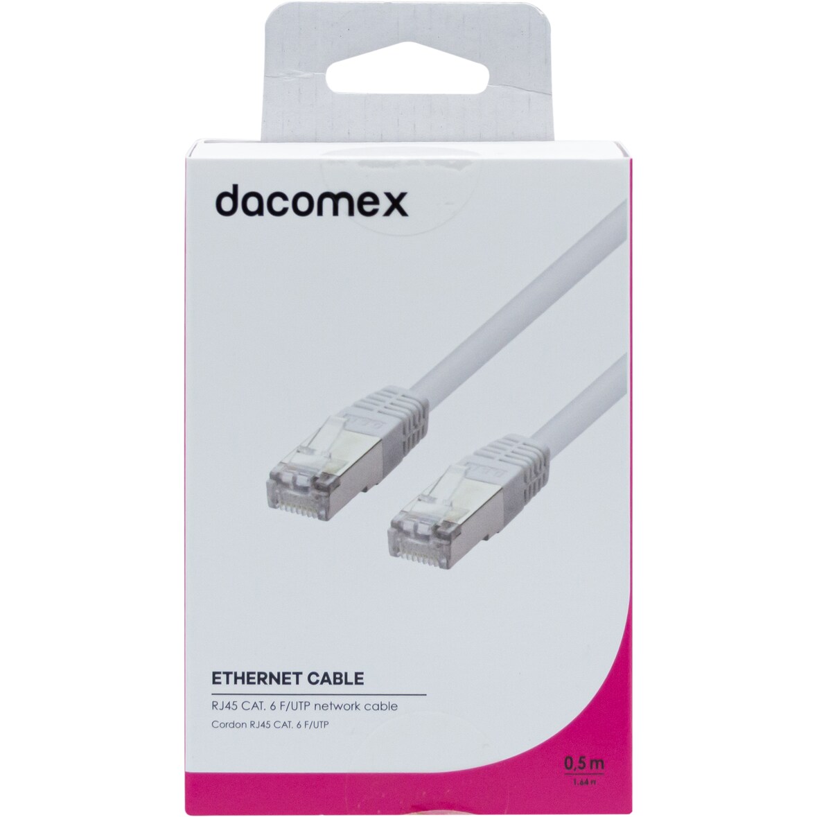 DACOMEX GENERIQUE cordon RJ45 CAT. 6 F/UTP blanc - 0,5 m