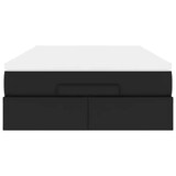 thumbnail of vidaXL Ottoman-Bett mit Matratze Schwarz 160x200 cm Kunstleder