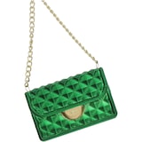 thumbnail of Christbaumschmuck Kunststoff 7,6cm Handtasche Figur Handbemalt & mit Glitzer Weihnachtsbaum Anhänger Weihnachten Weihnachtsbaumschmuck Tasche Grün