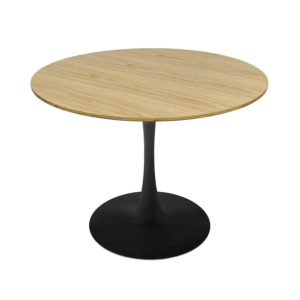 Runder Esstisch für 4 Personen, T100 cm, helles Holz