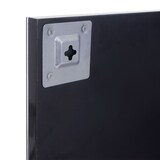 thumbnail of Espejo de pared con estante HWC-B19, espejo de baño, alto brillo 75x60cm ~ negro