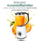 thumbnail of EMERIO - Mixeur en verre. Capacité 1,5L, puissance 500 Watt, lames en acier inoxydable, 2 vitesses, lavable au lave-vaisselle