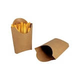 thumbnail of Cornet à frites de taille moyenne M en carton kraft brun par 1000