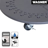 thumbnail of WAGNER Pflanzenroller STONE Ø 34 x 7,5 cm, außen&innen, Beton, Ornamente, schiefer, Bremsen, Tragkraft 100 kg - 20090201