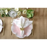 thumbnail of Assiette plate rose en mélamine 28x28x2.5cm - Lot de 6