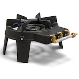 thumbnail of Rechaud à gaz 9,8 KW Fonte véritable 4 pieds 2 bruleurs + Tuyau gaz flexible 1.50m + Détendeur Propane TRIGLAV