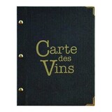 thumbnail of Protège-Menu / Carte des vins « Linéa » Sans marquage 18,5 x 23,5 cm Bordeaux