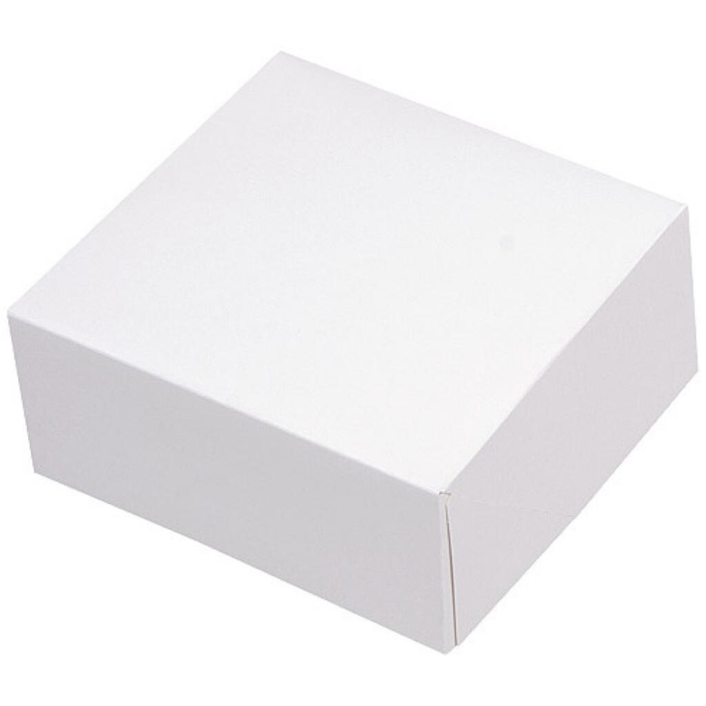 Firplast Boite pâtissière en carton blanche 16x8 cm