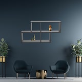 thumbnail of Wandregal Anthrazit `Ernie` Bücherregal Holz Hängeregal Schweberegal LxTxH: ca 100x20x53 cm