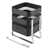 thumbnail of tepro, Design-Feuerkorb Millburn, schwarz,  42,5 x 36 cm