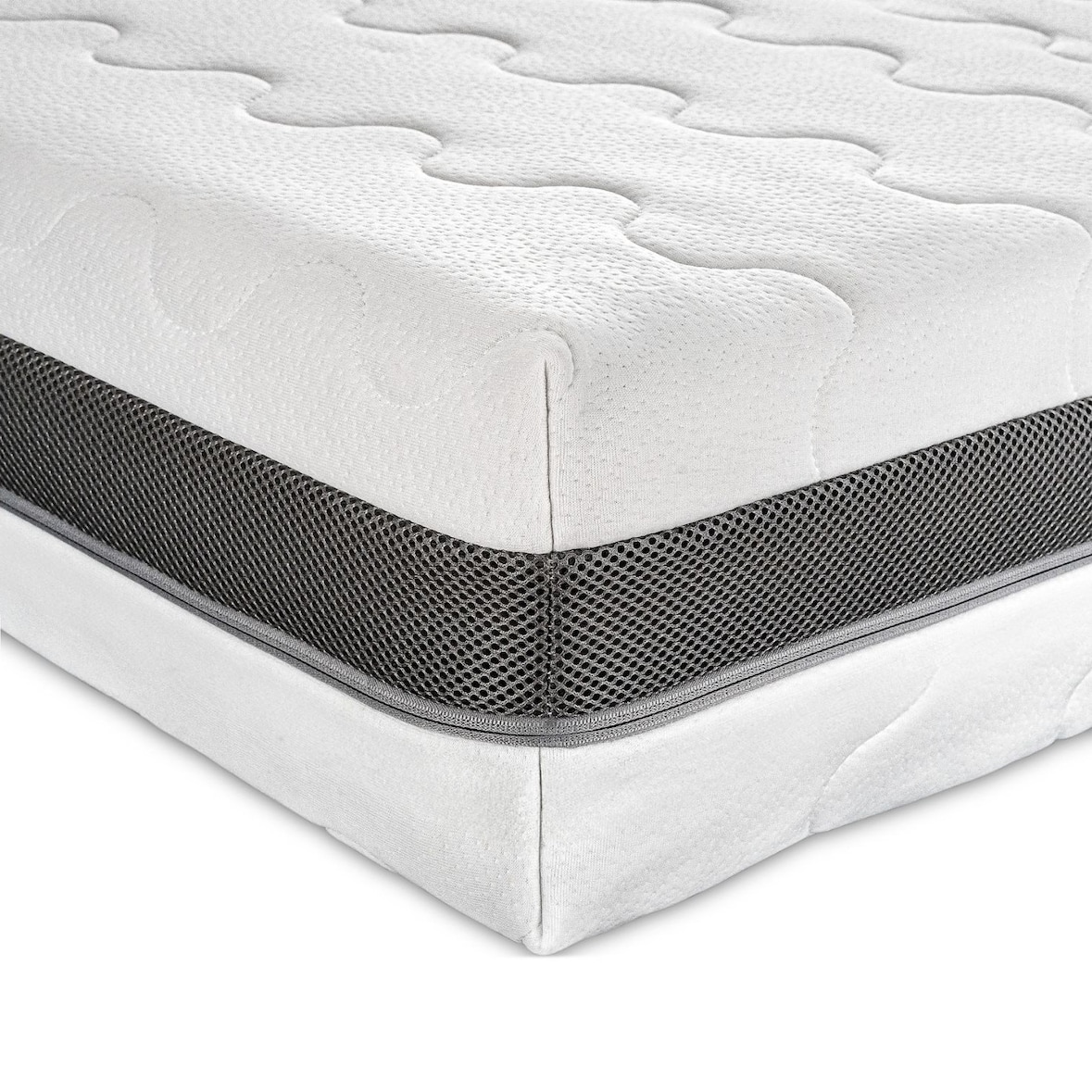 Orthopedisch matras 180x200 H4 H3 - Hoogte 18cm - 7-zone koudschuimmatras 180x200 met aloë vera dubbeldoeks hoes, OEKO-TEX 100 gecertificeerd
