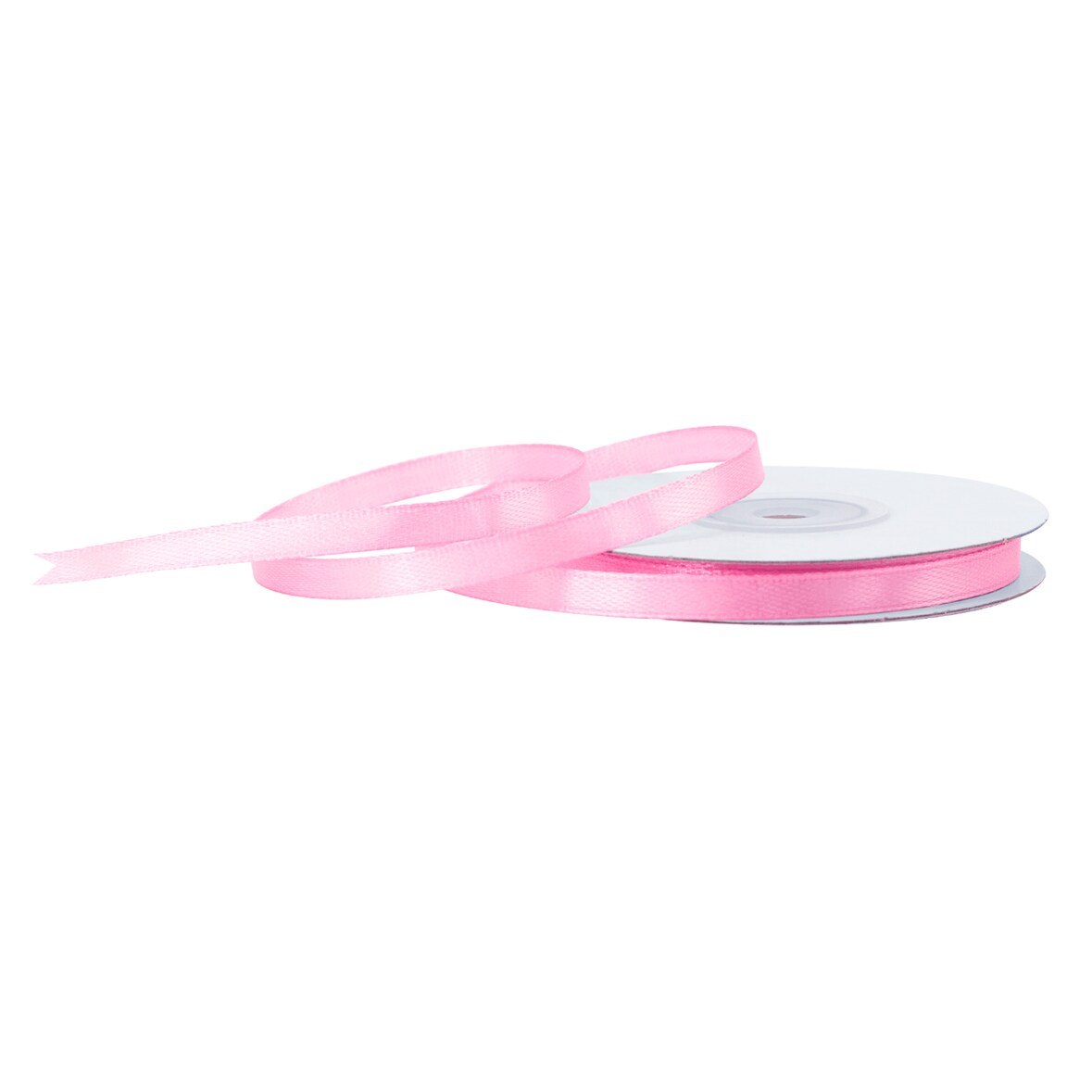 6mm Satinband 25m Schleifenband Geschenkband Dekoband Schmales Stoffband Rosa