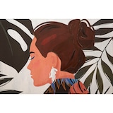 thumbnail of Stampa dipinta su tela donna multicolore cm 80x2,8x120