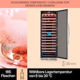 thumbnail of Klarstein Vinovilla Grande 165 Built-in Uno Weinkühlschrank 425l 165Fl. Glastür Silber