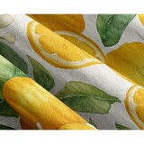 thumbnail of Seersucker Bettwäsche Baumwolle 135x200 cm Weiß Orange Grün Orangen Design Mediterran mit Reißverschluss