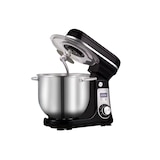 thumbnail of Schwarzer 6-Liter-Küchenmixer/Teigkneter mit Edelstahlschüssel, 1200 W