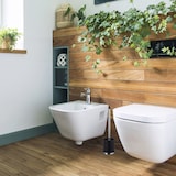 thumbnail of Relaxdays Klobürste mit Halter, 3er Set, abnehmbarer Bürstenkopf, Ø 7 cm, mit Klobürstenhalter, Toilettenbürste, schwarz