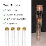 thumbnail of Tubos de ensayo Dayshake con corcho - 40 piezas - 12 cm x 2,5 cm - Botellas - Tubos de ensayo de vidrio - Tubos de vidrio