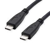 thumbnail of ROLINE RM USB 3.2 Gen 2 Kabel, C-C, ST/ST, 4K UHD-1, 10Gbit/s, Emark, 100W, schwarz, 1 m