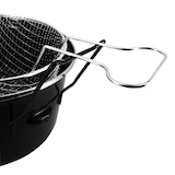 thumbnail of Menastyl - Friteuse du nord 28cm en acier emaille noir avec panier