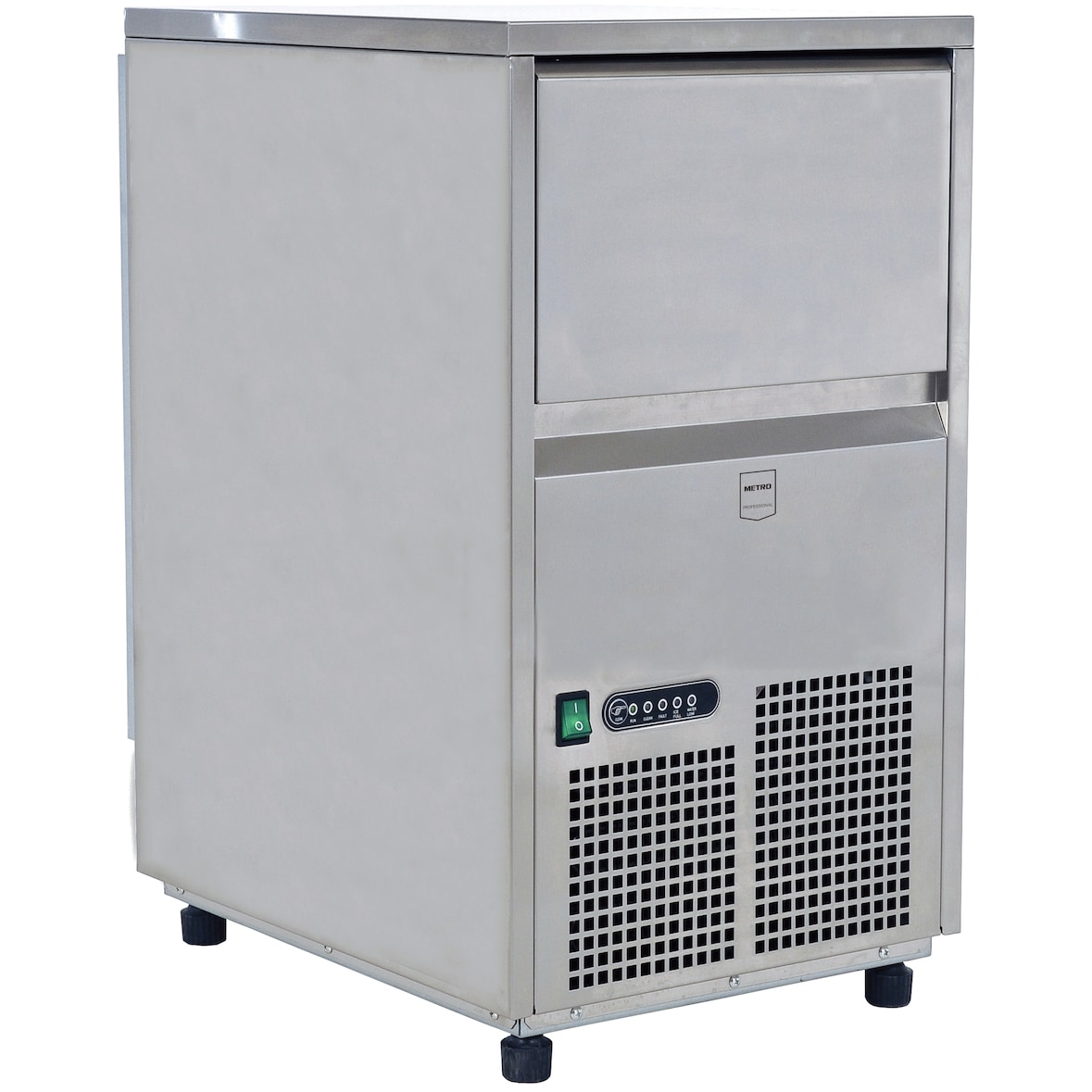 METRO PROFESSIONAL Machine à glaçons GIM1030GA, acier inoxydable, 52 x 38 x 63,7 cm, argenté