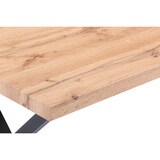 thumbnail of SIT Möbel Eettafel 160 cm | 40 mm blad MDF wild eiken look | X-frame metaal zwart | B 160 x D 90 x H 75 cm | 19000-11 | Serie TISCH