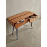 thumbnail of Massivholz Konsolentisch mit Metallbeinen, Stilvolles Unikat für Zuhause. 90x36x78 cm | Kadima Design
