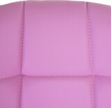 thumbnail of Drehstuhl | HxBxT 92x62x54cm | Sitzhöhe 48cm | Schalensitz Kunstleder | Rosa | Bürostuhl Arbeitshocker