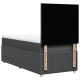 thumbnail of vidaXL Boxspringbett mit Matratze Dunkelgrau 100x200 cm Stoff