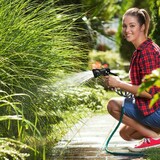 thumbnail of Relaxdays Spiralschlauch Wasser, bis 10 m ausziehbar, flexibler Gartenschlauch mit Wasserbrause, 7 Strahlarten, schwarz
