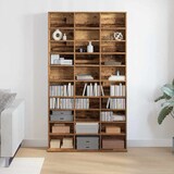 thumbnail of vidaXL CD Kast met plank Oud hout 101 x 23 x 177,5 cm Bewerkt hout