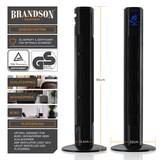 thumbnail of Brandson Turmventilator, Standventilator 40W, Ventilator mit 2 Geschwindigkeitsstufen, Säulenventilator mit Timer, 3 Betriebsmodi, 60 Grad