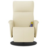 thumbnail of vidaXL Massagesessel mit Fußteil Creme Kunstleder