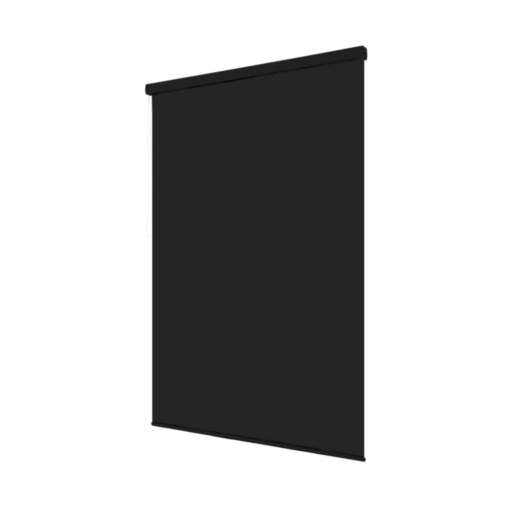 Halb Kassetten Duschrollo 160x240 cm Modell uni Schwarz