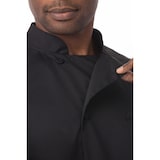 thumbnail of Chef Works® Kochjacke MONTREAL COOL VENT & lite - pflegeleicht, Stoffknöpfe, Schwarz, Größe M