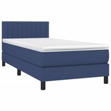 thumbnail of vidaXL Boxspringbett mit Matratze & LED Blau 90x190 cm Stoff