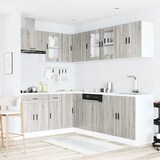 thumbnail of vidaXL 11-tlg. Küchenschrank-Set Porto Grau Sonoma Holzwerkstoff