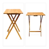 thumbnail of Relaxdays Beistelltisch zum Klappen, platzsparend, robust, nachhaltiges Bambus Holz, Klapptisch HBT 63x48x38,5 cm, natur